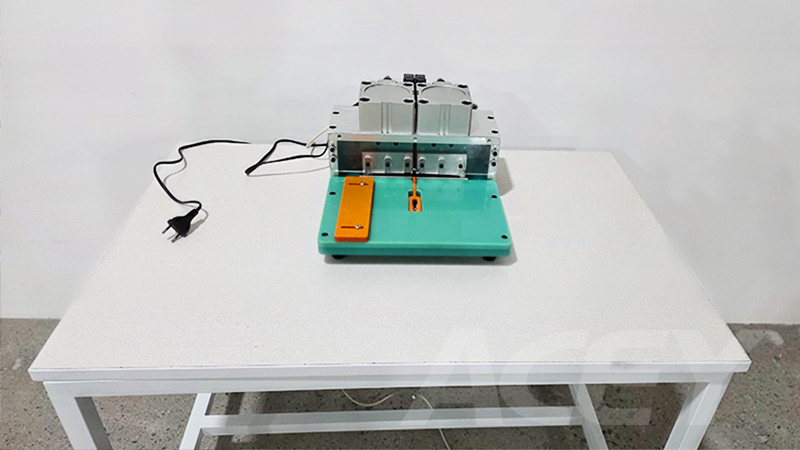 Polymer battery tab cutter